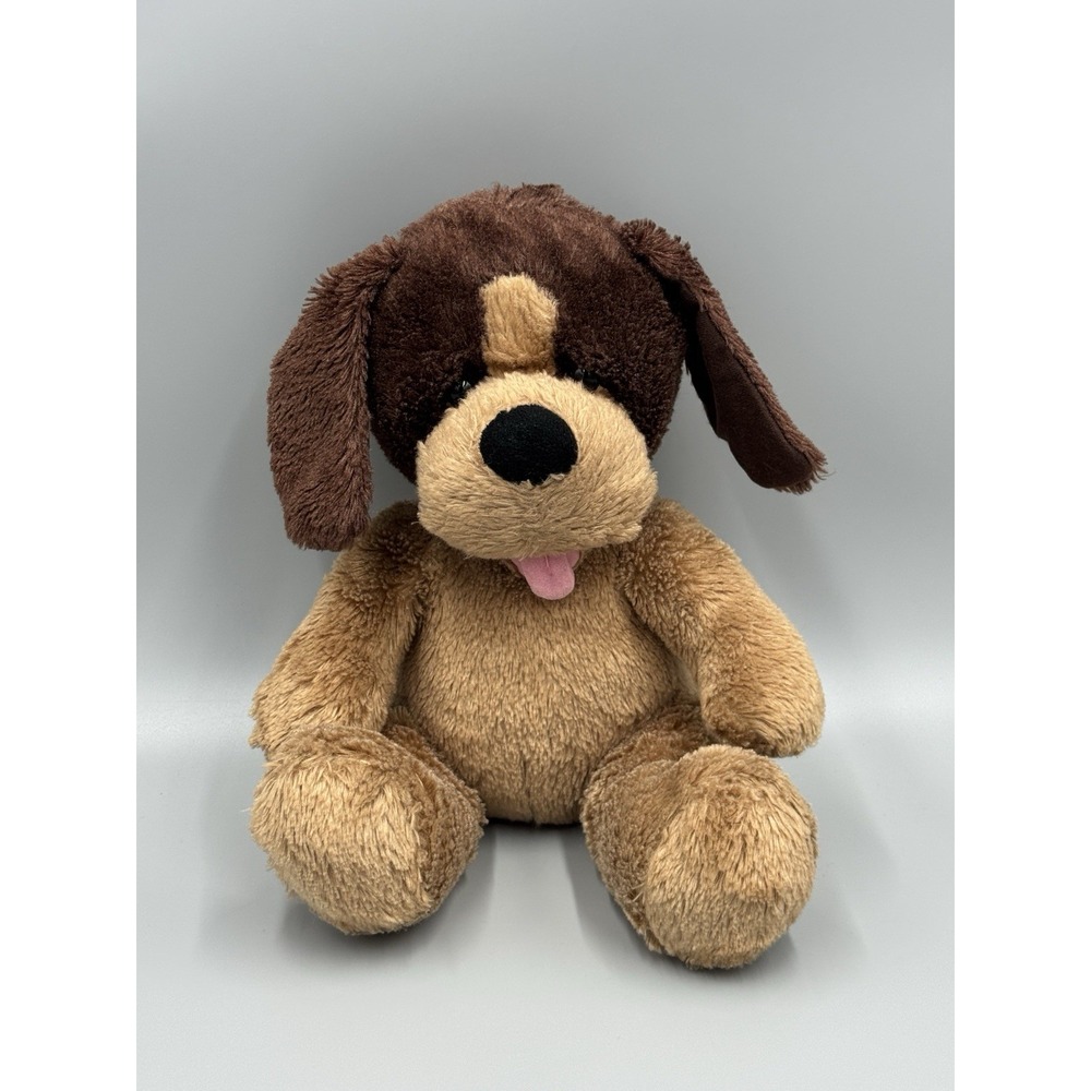 Build A Bear Brown Puppy Floppy Ears Plush Dog 11" Sitting Stuffed Animal 2013